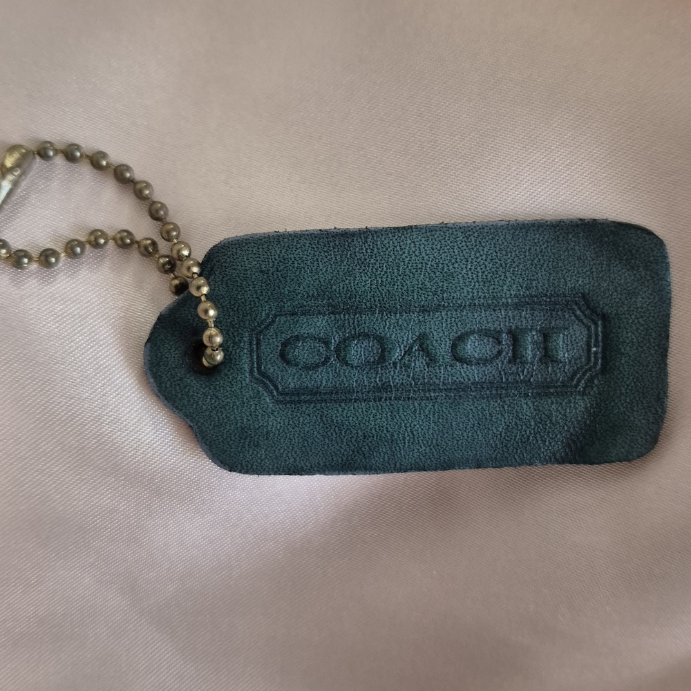 Vintage Coach Green Double Sided Hangtag
